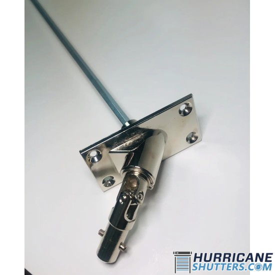 7MM Hex Shaft W/SS Pivot 90 degree 4 Hole Universal