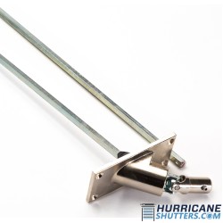 7MM Hex Shaft W/SS Pivot 90 degree 4 Hole Universal