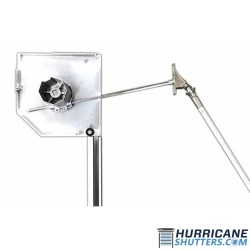 7MM Hex Shaft W/SS Pivot 45 degree 2 Hole Universal