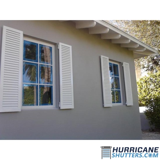 Colonial Impact Hurricane Shutter - (2 Fix Blades) Colonial Impact Hurricane Shutter - (2 Fix Blades)