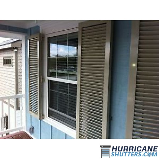 Colonial Impact Hurricane Shutter - (2 Fix Blades) Colonial Impact Hurricane Shutter - (2 Fix Blades)