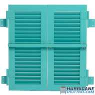 Colonial Impact Hurricane Shutter - (2" Fix Blades)