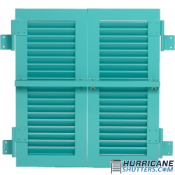Colonial Impact Hurricane Shutter - (2" Fix Blades)