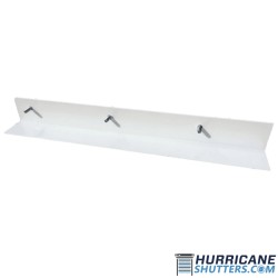Studded Angle 6" On Center Storm Panel Track (Custom Cut Length)