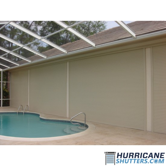 Rolling Hurricane Shutter System - 63mm Single Wall Slat (End-Retention) Rolling Hurricane Shutter System - 63mm Single Wall Slat (End-Retention)