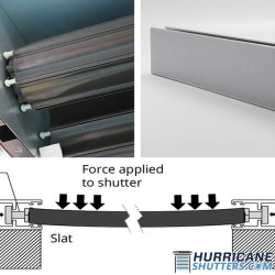 Rolling Hurricane Shutter System - 63mm Single Wall Slat (End-Retention)