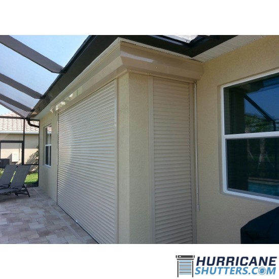 Rolling Hurricane Shutter System - 63mm Single Wall Slat (End-Retention) Rolling Hurricane Shutter System - 63mm Single Wall Slat (End-Retention)