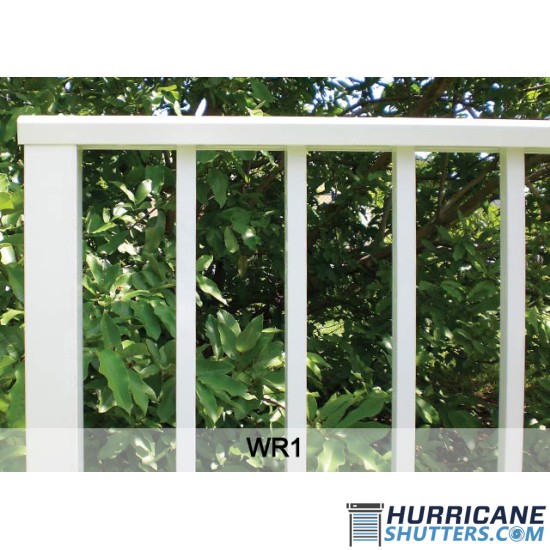 Aluminum Fences & Rails (WR1 Series) - (10ft. Sections - 5ft. Poles On Center)