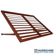 Bahama Impact Hurricane Shutter - (2" Full View) Articulate Blades (SIZED)