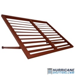 Bahama Impact Hurricane Shutter - (2" Full View) Articulate Blades (SIZED)