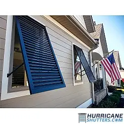 Bahama Decorative Shutter - (2" Full View) Fix Blades