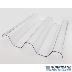 Clear Lexan Storm Panels - 2" Profile (Individual Panels)