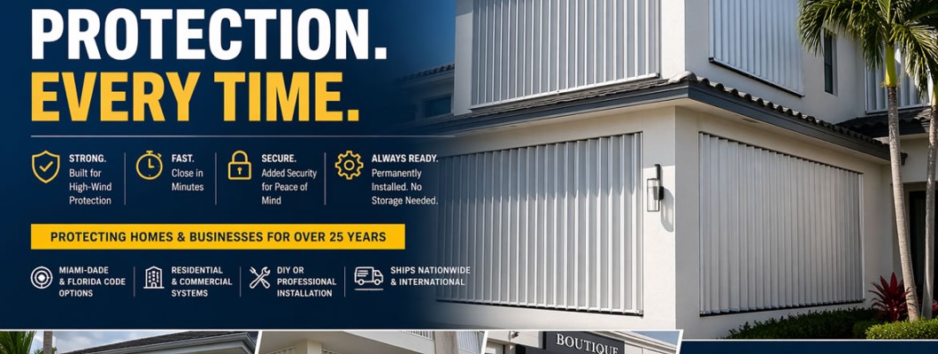 Accordion Hurricane Shutters – Fast, Secure & Built for Storm Protection