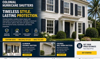 Colonial Hurricane Shutters – Classic Style, Storm Protection & Custom Options