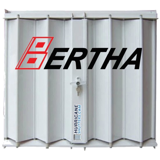 HV1 Bertha Accordion Hurricane Shutters Florida