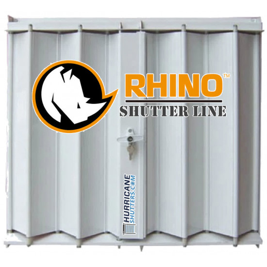 Accordion Hurricane Shutter - Rhino Series™ - (Wall / Wall) Mount - Standard Sizes