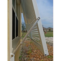 Bahama Decorative Shutter - (2" Full View) Fix Blades