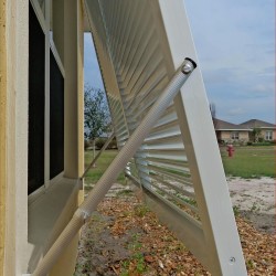 Bahama Decorative Shutter - (2" Full View) Fix Blades