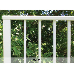 Aluminum Fences & Rails (WR1 Series) - (10ft. Sections - 5ft. Poles On Center)