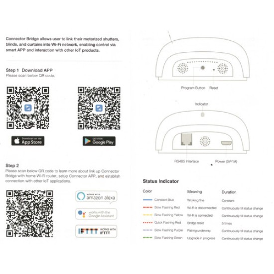 Dooya Smart Hub #DD7002B – Shutters & Blinds Smart Control w/App