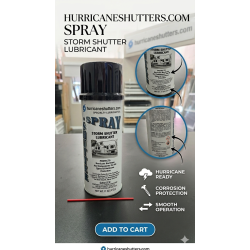 Hurricane Shutter Lubricant Spray – Specialty Track & Roller Lubrication for Storm Shutters