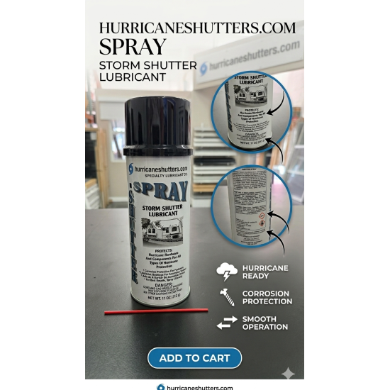 Hurricane Shutter Lubricant Spray