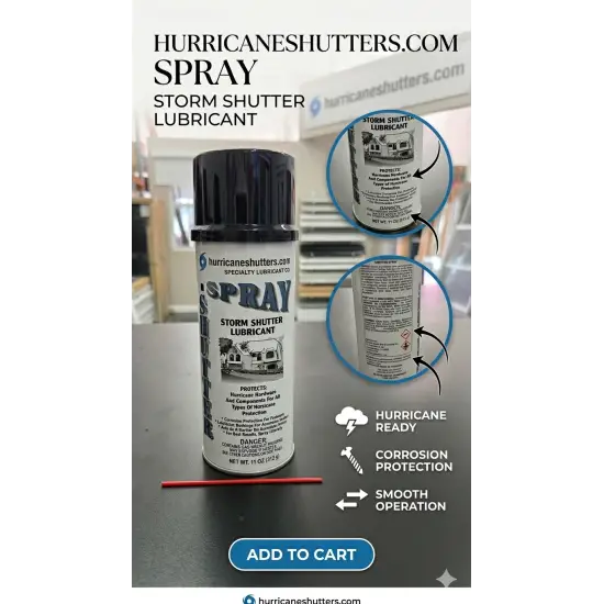 Shutter Grease Hurricane Shutter Lubricant Spray | Track & Roller Maintenance