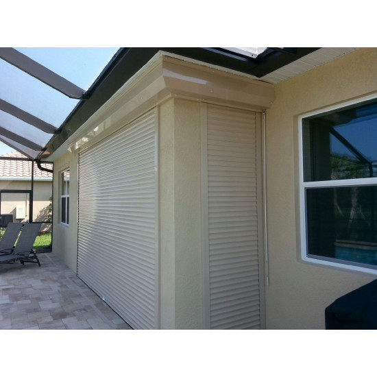 Rolling Hurricane Shutter System - 63mm Single Wall Slat (End-Retention)