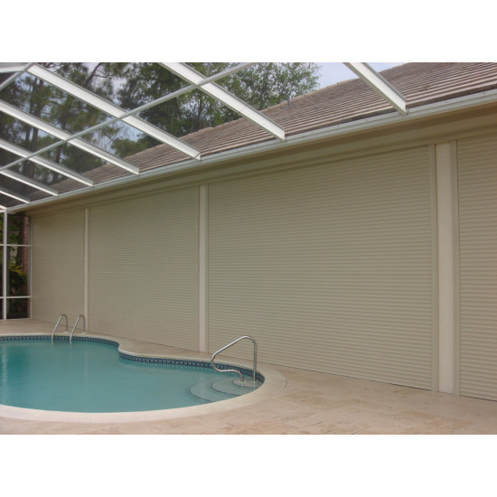 Rolling Hurricane Shutter System - 63mm Single Wall Slat (End-Retention)