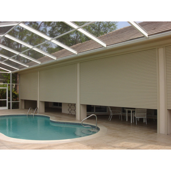 Rolling Hurricane Shutter System - 63mm Single Wall Slat (End-Retention)